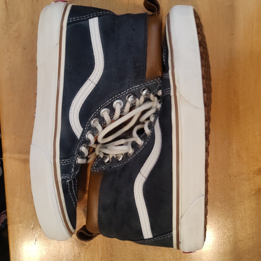 Vans Sk8 Hi Mte Dress Navy And White Size 7.5 - Picture 8 of 10
